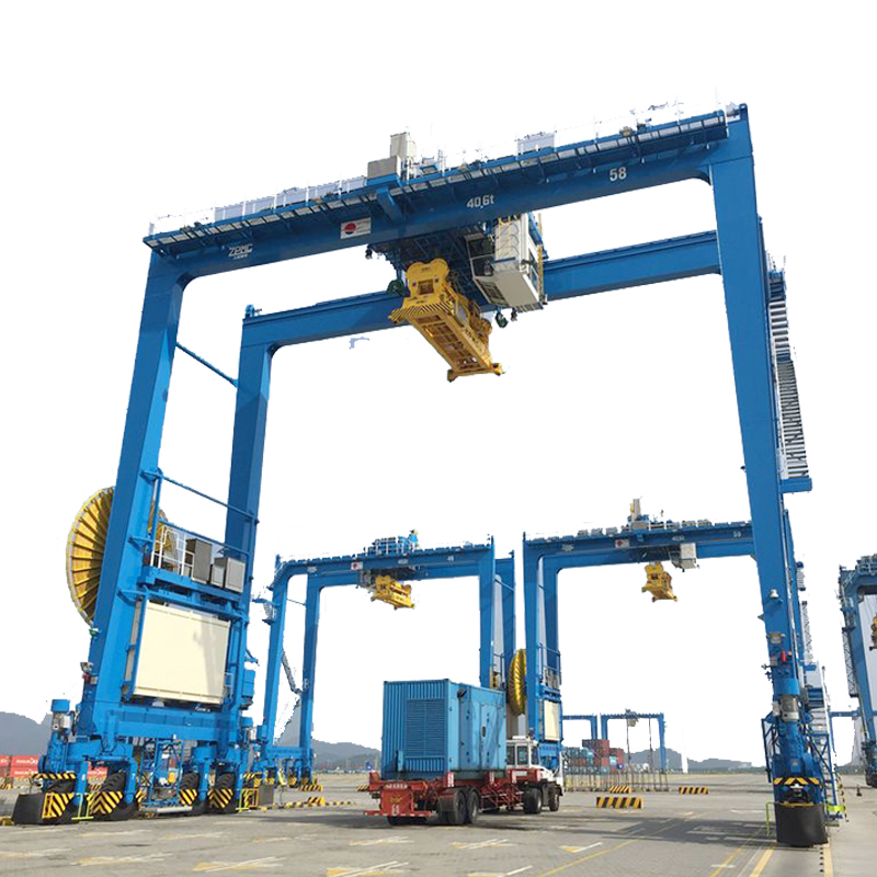Double Girder 50 Ton Mobile Port Rubber Type Container Gantry Crane